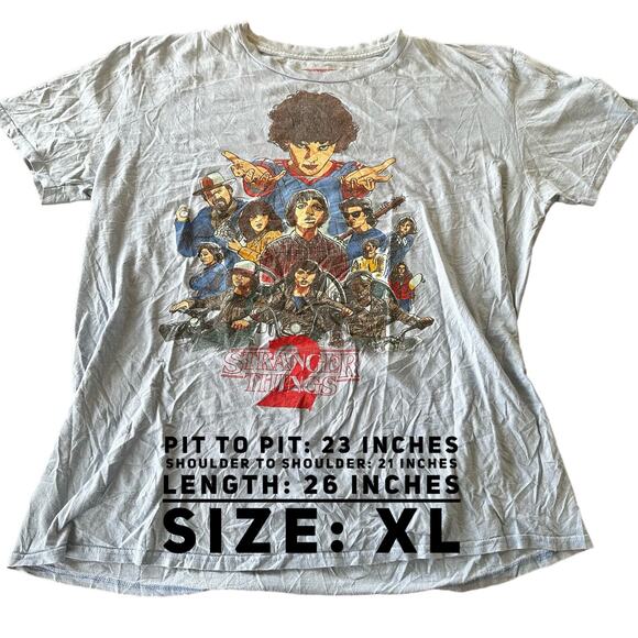 Vintage Stranger Things Season 2 T-Shirt! Netflix Series SZ XL‎ - Picture 2 of 5